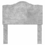 vidaXL Tête de lit avec tête de lit Gris béton 75 cm Bois d'ingénierie