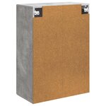 vidaXL Armoire Murale 66 x 34 5 x 90 cm Bois d'ingénierie Gris béton