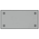 vidaXL Tableau noir magnétique mural Noir 60x30 cm Verre trempé