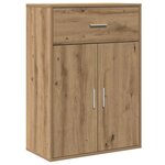 vidaXL Buffet chêne artisanal 79 x 38 x 80 cm Bois d'ingénierie