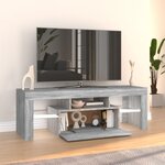 vidaXL Meuble TV avec lumières LED sonoma gris 120x35x40 cm