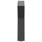 vidaXL Pieds de table basse 2 pièces Anthracite 60 x (30-31 3) cm Acier