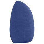 vidaXL Coussin de Dos Bleu police 160 x 24 x 50 cm Velours
