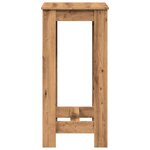 vidaXL Table de bar chêne artisanal 51x50x103 5 cm bois d'ingénierie