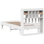 vidaXL Cadre de lit sans matelas blanc 90x190 cm bois de pin massif