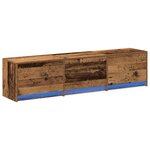 vidaXL Meuble TV Bois ancien 162 5 x 34 x 40 cm Bois d'ingénierie