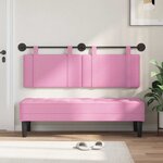 vidaXL Tête de lit suspendue Rose Tissu