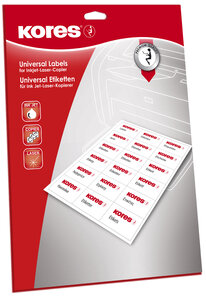 600 x etiquettes timbres 63,5 x 33,9 mm, blanc