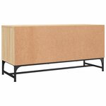 vidaXL Meuble TV avec portes en verre chêne sonoma 102x37x50 cm