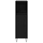 vidaXL Set de Meubles de Salle de Bain avec stockage 3 Pièces Chêne noir
