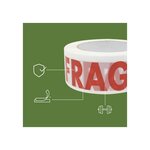 Pack and Move - Lot 36 Rouleaux Ruban Adhésif Transparent "Fragile" Pour Emballage Et Déménagement - 100 M - Qualité Premium