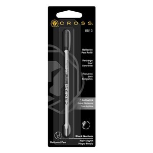 Recharge 8513 pour Stylo Bille Pointe Moyenne Noire CROSS