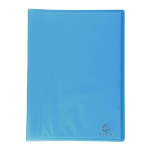 Protège-documents polypropylène semi-rigide 24 x 32 cm - 20 vues  - azur