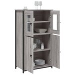 vidaXL Buffet haut sonoma gris 62x32x106 5 cm bois d'ingénierie