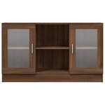 vidaXL Armoire à vitrine Chêne marron 120x30 5x70 cm Bois d'ingénierie