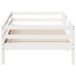 vidaXL Cadre de lit sans matelas blanc 100x200 cm bois de pin massif