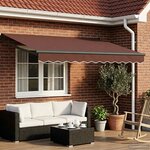 vidaXL Store rétractable manuel avec LEDs 3 5 x 2 m