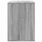 vidaXL Commode d'angle sonoma gris 80x41x58 cm bois d'ingénierie