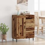 vidaXL Buffet Bois Ancien 69 5 x 34 x 90 cm Bois d'ingénierie et fer