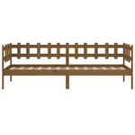 vidaXL Lit de jour sans matelas marron miel 90x200 cm bois pin massif