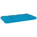 vidaXL Canapé central palette de jardin Blanc Bois de pin imprégné