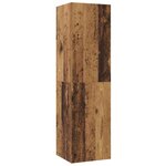 vidaXL Meuble TV mural 4 Pièces Bois Ancien Bois d'ingénierie