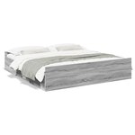 vidaXL Cadre de lit à tiroirs sonoma gris 180x200 cm bois d'ingénierie