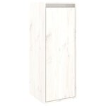 vidaXL Meubles TV 2 Pièces Blanc Bois massif de pin