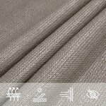 vidaXL Voile d'ombrage 160 g/m² triangulaire gris clair 4x5x6 8 m PEHD