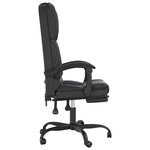 Fauteuil de massage inclinable de bureau informatique étude similicuir noir 02_0025415