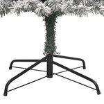 vidaXL Sapin de Noël mince avec support et flocon de neige 270 cm PVC