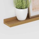 vidaXL Étagère Murale 2 Pièces Beige 100 x 9 x 3 cm Bois d'ingénierie