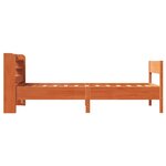 vidaXL Cadre de lit sans matelas cire marron 90x190 cm bois pin massif
