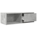 vidaXL Meuble TV gris béton 80x31x25 5 cm bois d'ingénierie