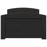 vidaXL Lit de jour avec 2 tiroirs sans matelas IRUN noir 90x200 cm