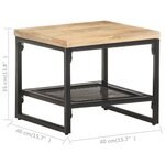 vidaXL Table d'appoint 40x40x35 cm Bois de manguier massif