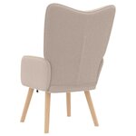 vidaXL Fauteuil relaxant Gris clair 62 x 67 x 95.5 cm tissu