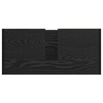 vidaXL Cabinet de salle de bain avec porte Chêne noir 63 x 29 x 55 cm