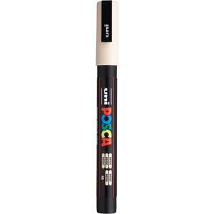Marqueur pointe conique fine pc3m 0 9 - 1 3mm beige x 12 POSCA