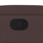vidaXL Fauteuil inclinable Marron foncé Tissu