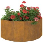 vidaXL Jardinière Rouillé 90 x 45 x 35 cm