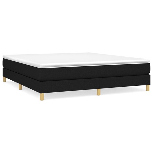 vidaXL Cadre de lit Noir 180 x 200 cm Tissu