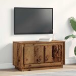 Meuble TV vidaXL en vieux bois 80x35x45 cm en bois aggloméré