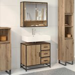 vidaXL Cabinet de salle de bain Chêne artisanal 65 x 33 x 60 cm