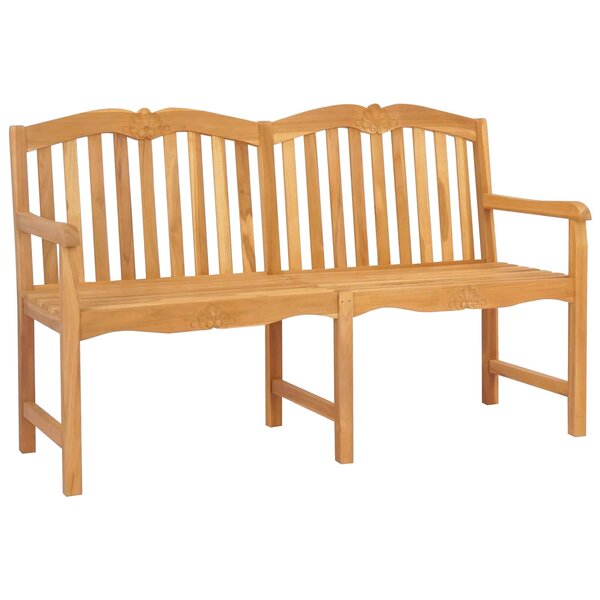 vidaXL Banc coquille sculpté à la main 150 x 60 5 x 95 cm