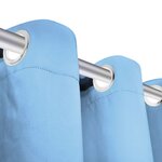 vidaXL Rideau avec œillets métalliques 2 Pièces 135 x 245 cm Turquoise