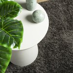 vidaXL Tapis ISTAN à poils longs aspect brillant anthracite 140x200 cm