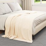 vidaXL Couvertures à jeter 24 Pièces Crème 200 x 150 cm Toison