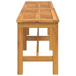 vidaXL Banc de jardin 150 cm bois massif d'acacia