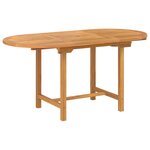 vidaXL Ensemble de Salle à Manger de Jardin 5 Pièces en Bois Massif de Teck